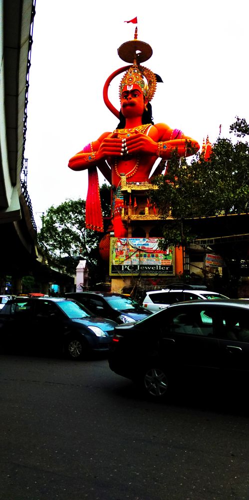 Hanuman statue & temple karol bagh .new delhi
