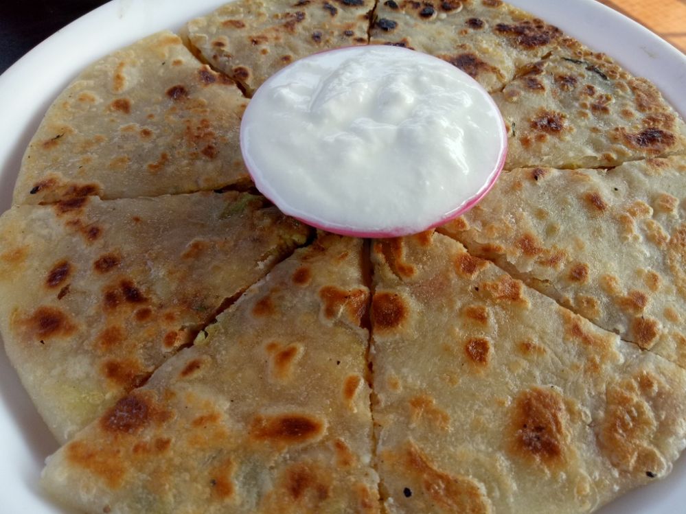 "Paratha" Famous in North and Middle and West zone Served with Cured different Type Recipe