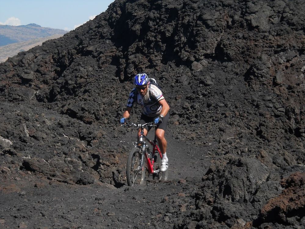 still Etna, a ride on an old lava flow