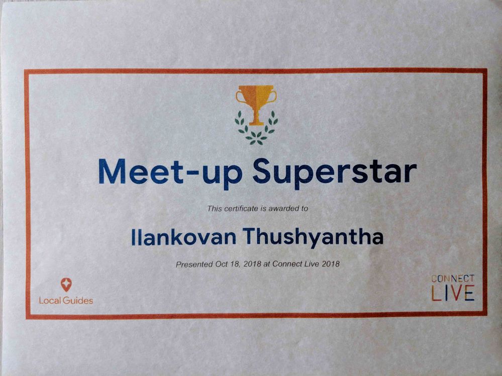 Meetup Superstar Award