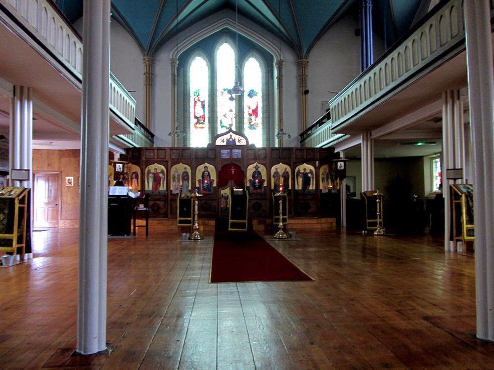 Inside Russian Orthodox Church Dublin