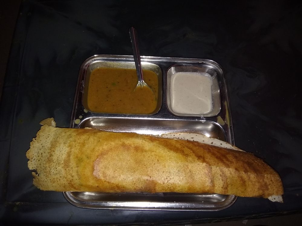 Trying "Dosa" in Ajmer, Rajasthan, India