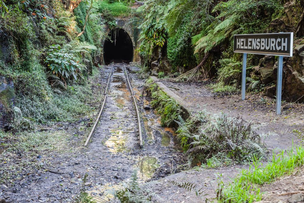 Helensburg abandoned railway tunnel