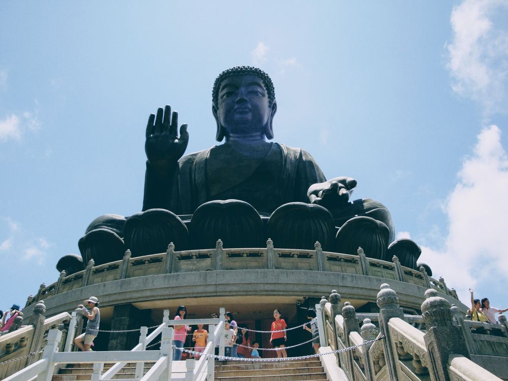 The statua of Buddha, Hong Kong