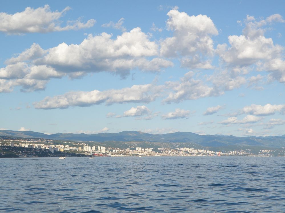 The view of the city of Rijeka