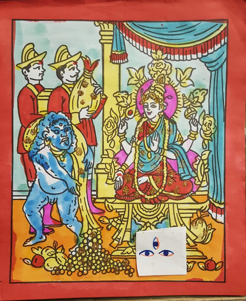 Laxmi puja, goddess of wealth