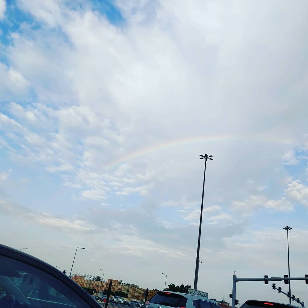 Rainbow around the Doha