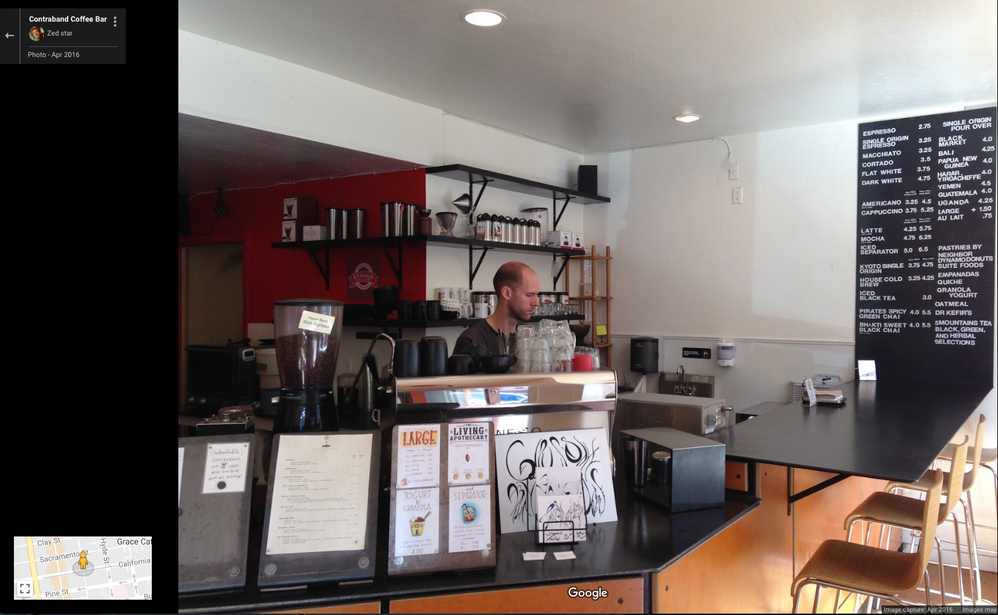 Contraband Coffee Bar,San Francisco.