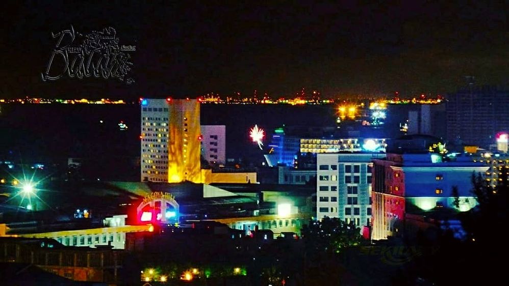 View of Nagoya City of Batam at night (Riau Islands, Indonesia)