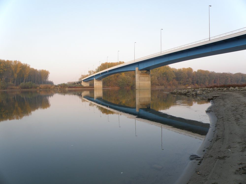 The bridge on the Drava River on the D7 road