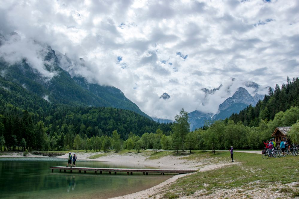 The small lake near Kranska Gora in the Julian Alps.