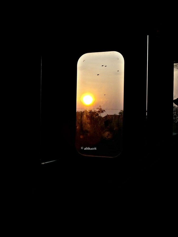 Sunrise from commuter