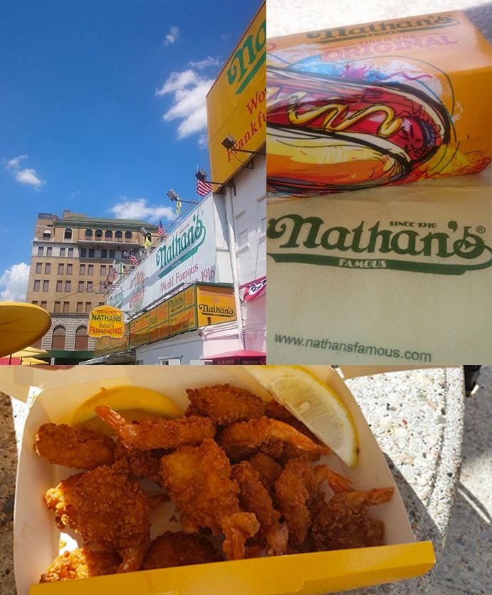 Nathan's Famous, Coney Island NY, Fried Shrimps