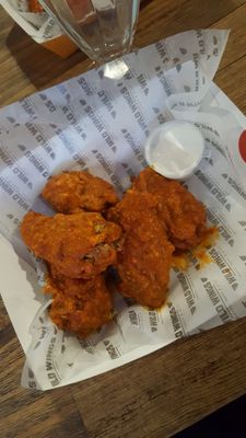 Less spicy wings