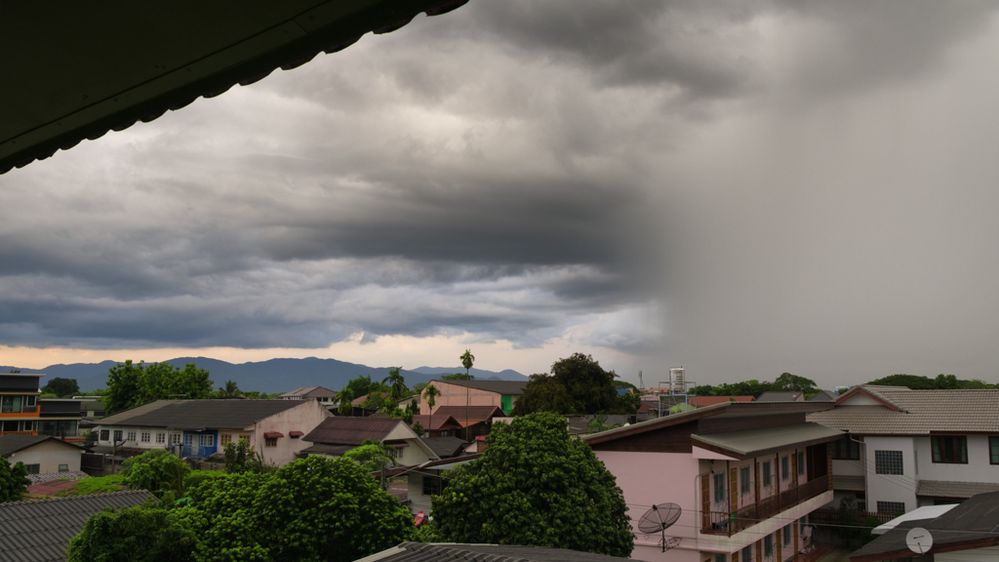A stormscape over my Chiang Rai