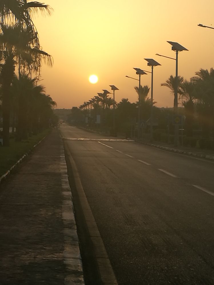 Sonnenaufgang ca 5 Uhr früh in Sharm el Sheik