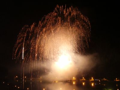 Auronzo, lago di Santa Caterina - Fireworks