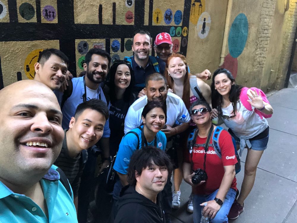 Just a sample of the Local Guides who attended  @PaulPavlinovich’s 36 Walk Connect Live Edition - Photowalk and Sightseeing in alley in Chinatown, Oct  2018.