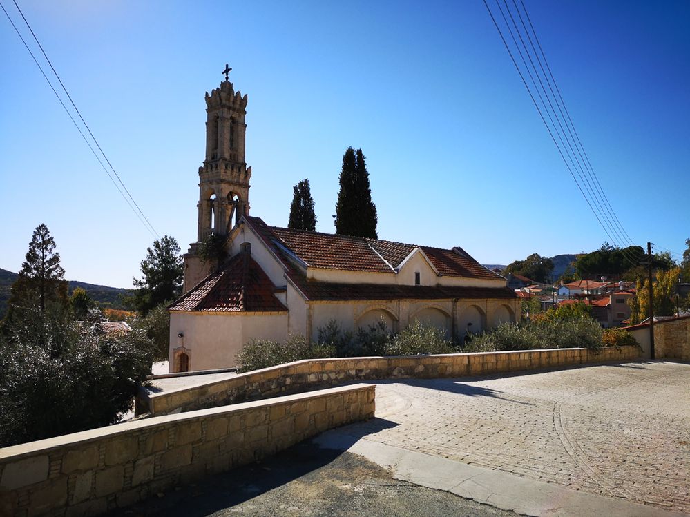 Agios Georgios, the village church.