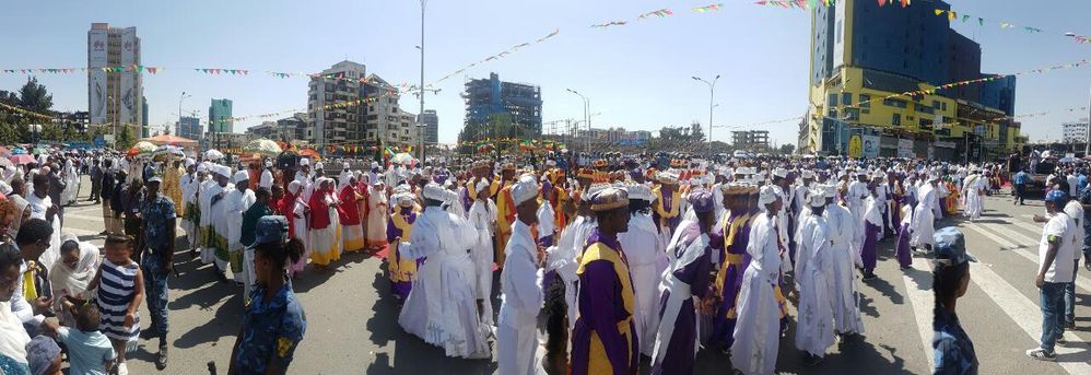 Amazing holiday festive of Epiphany in Addis Ababa