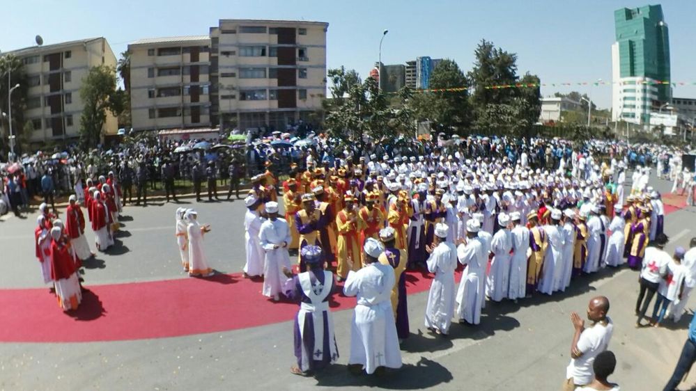 Amazing holiday festive of Epiphany in Addis Ababa