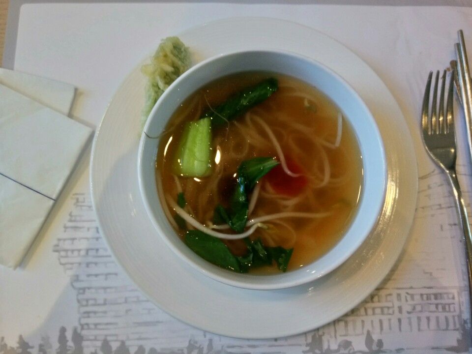 Vietnamese rice noodle soup