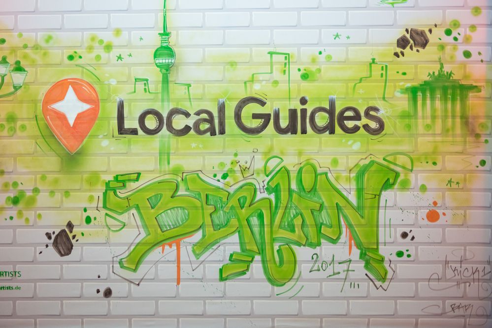Custom-made Local Guides graffiti
