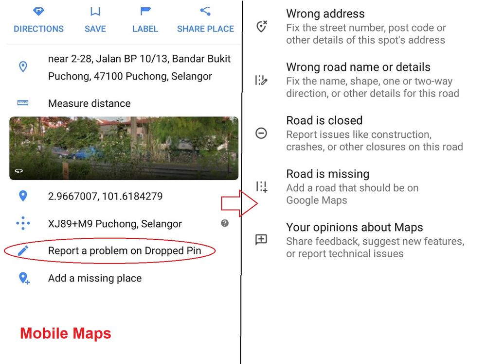 Mobile Maps app