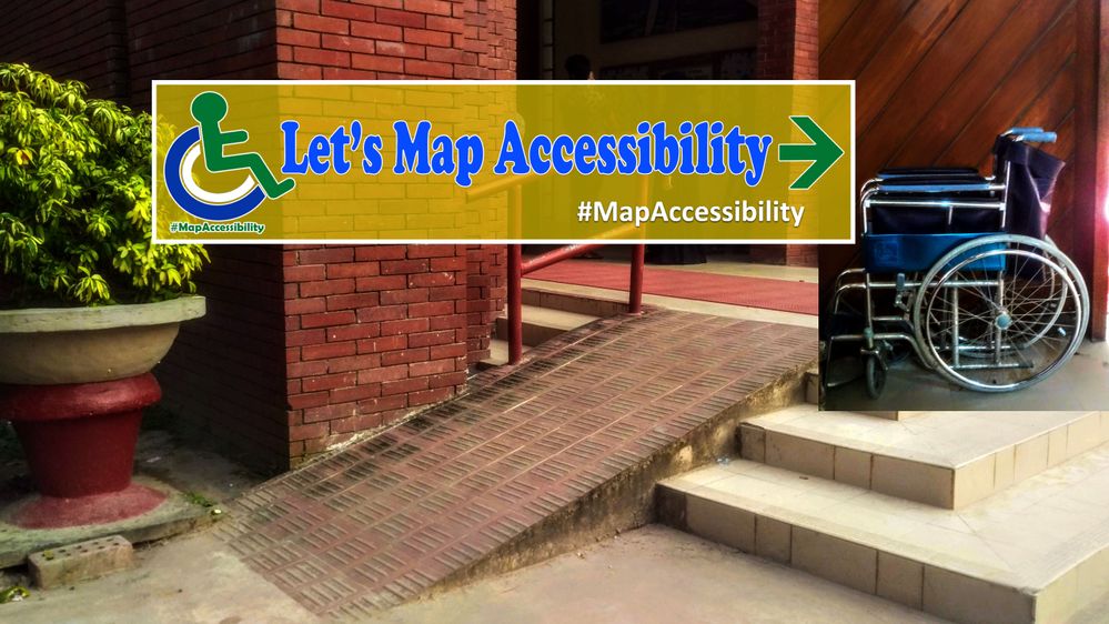 Our project Banner, which we used for the first Map Accessibility campaign in Banani,Dhaka.