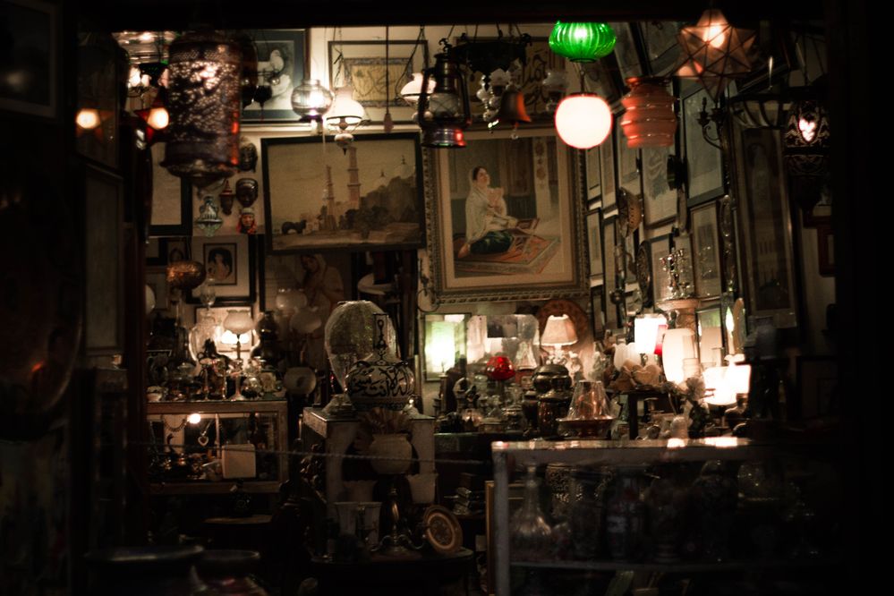 an Antique shop in the old city