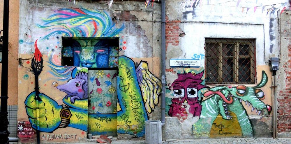 Caption: Street Art in Plovdiv, Bulgaria (Local Guide BorrisS)