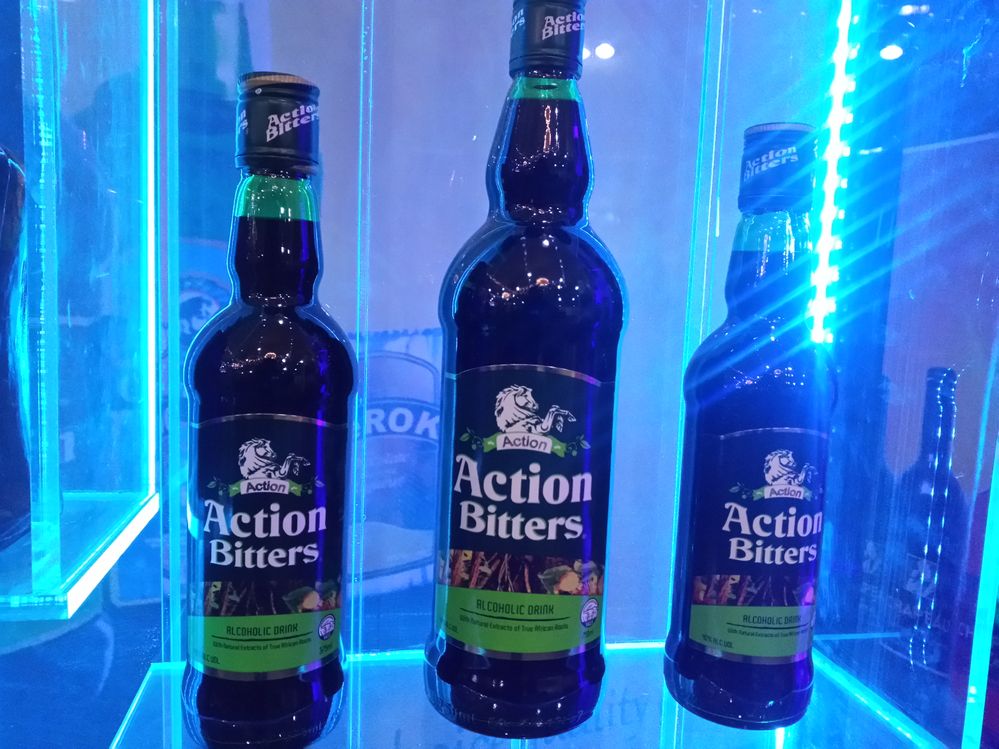 Caption: Action Bitters,  a locally made drink