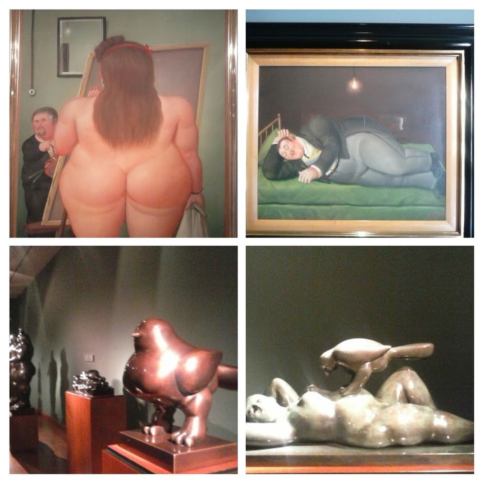 Distintas obras del artista Fernando Botero
