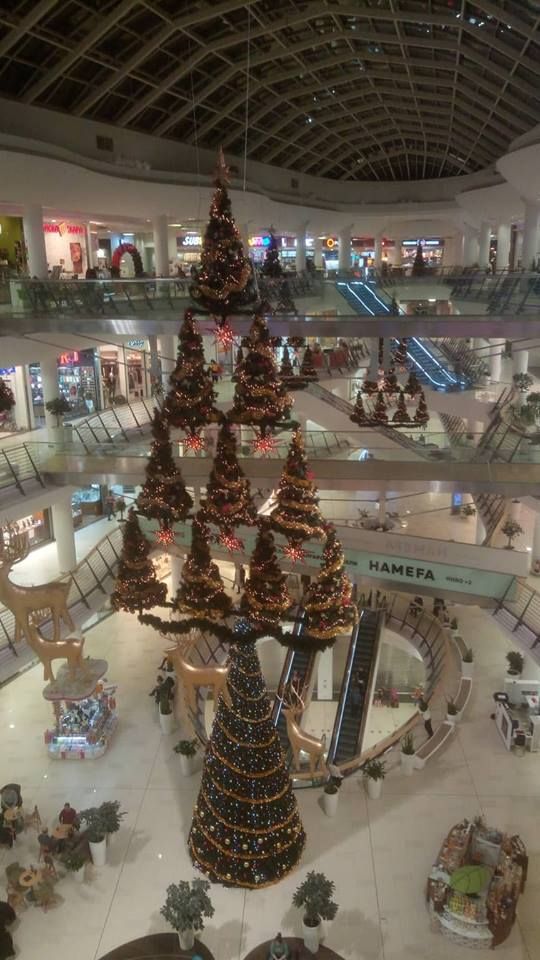 Caption: Christmas decoration in Bulgaria Mall in Sofia, Bulgaria (Local Guide BorrisS)