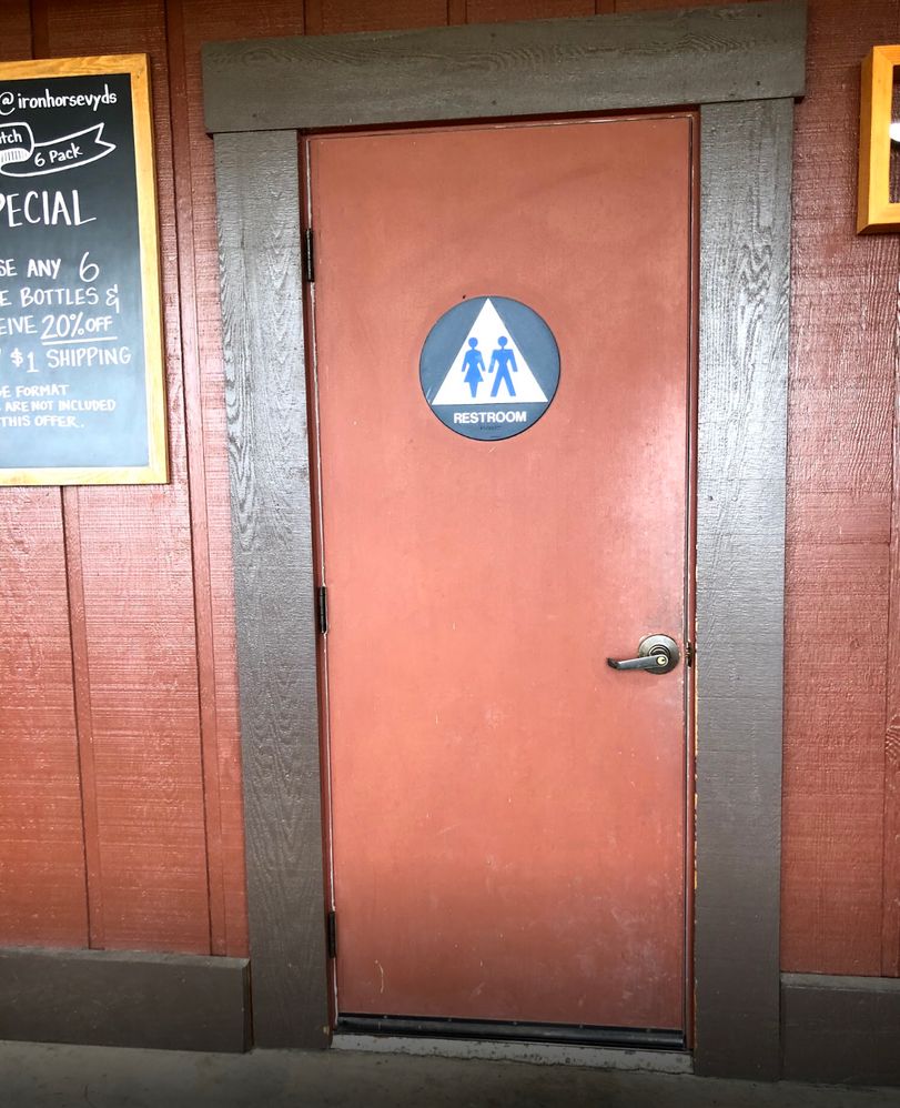 Unisex Restroom, including disabled ready toilet and sink, Iron Horse Vineyards