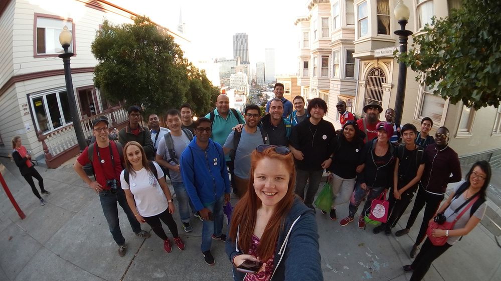 Caption: The 36 Walk meet-up organized by Paul Pavlinovich before Connect Live 2018 in San Francisco, October 2018