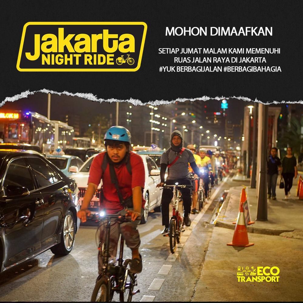 Flyer Kampanye Jakarta Night Ride