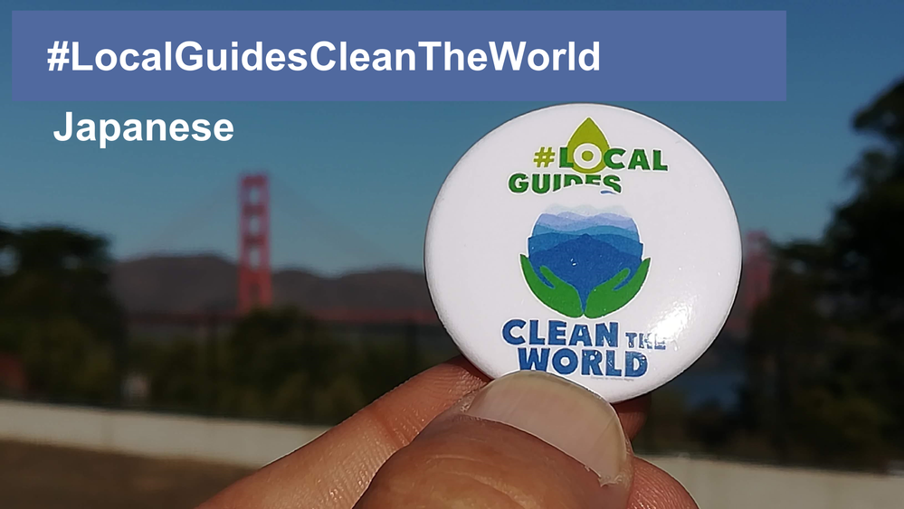 Caption: Local Guides Clean The World Logo