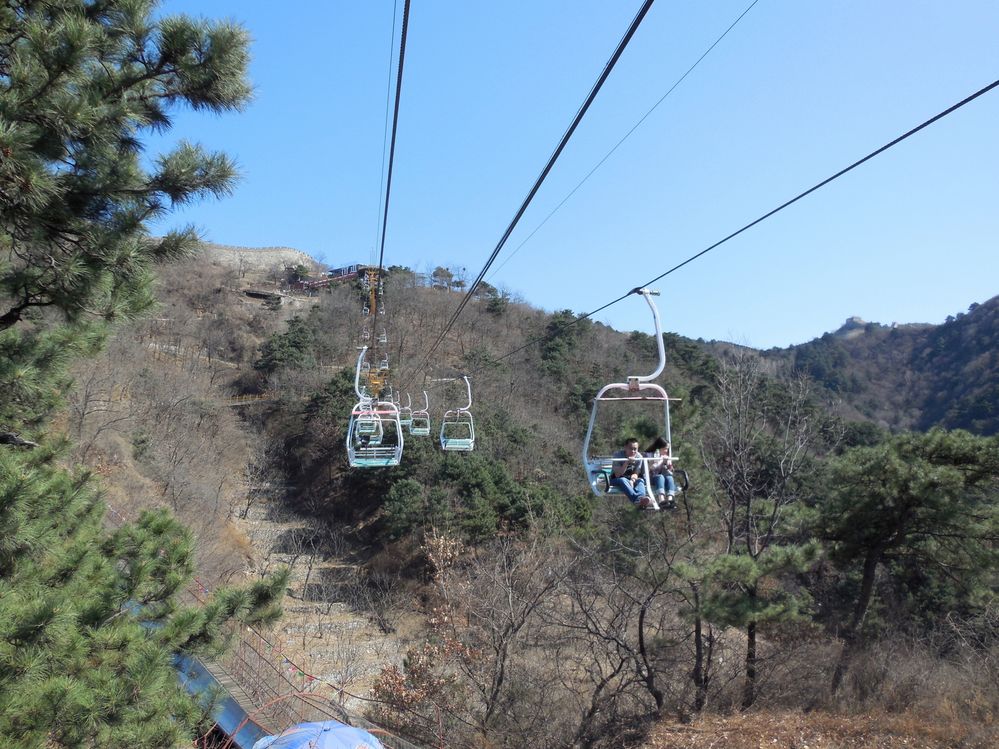 Cable car to Great Wall