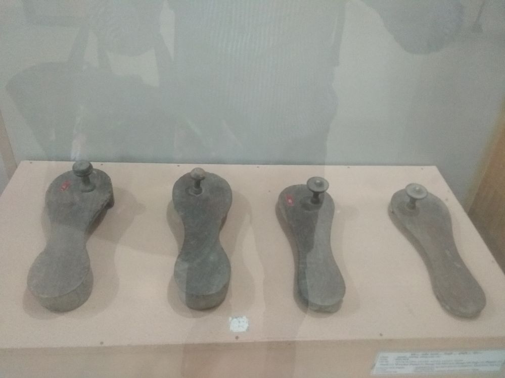 Khorom, ancient footwear in Bangladesh , the photo was taken by myself from Zainul  Folk Arts and Crafts Museum in Sonargaon