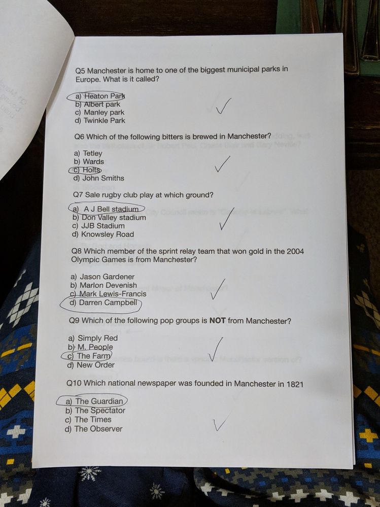 Caption: Round 1 questions (page 2)