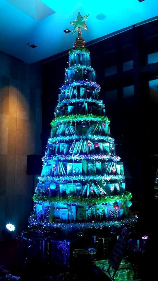 A Christmas tree seen being displaced at Reception premises of Novotel Hotel , Calcutta on the occasion of Christmas Holidays