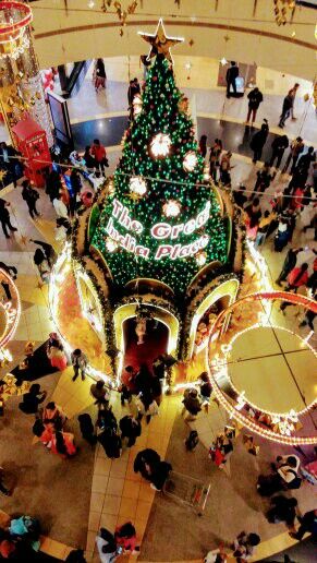 This is one of the best mall in Noida. I visited here on Christmas Eve. My experience is very impressive because the mall was highly decorated even every corner.  Here on the entrance gate a Big Christmas tree was the center of attraction of people.