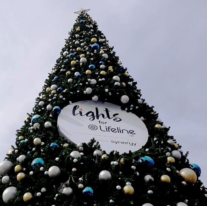 Lights for Lifeline Christmas tree at Yagan Square, Western Australia