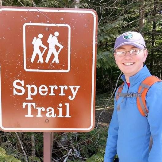 Geoffrey H. on the Sperry Trail in Glacier National Park (T. Havens, 2015)