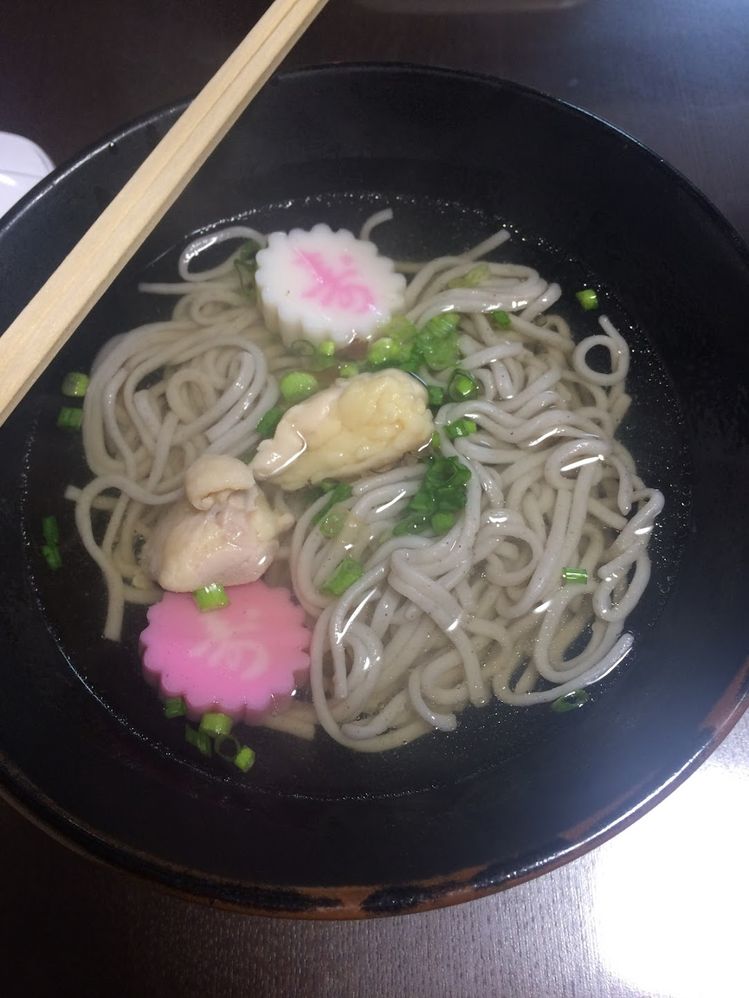Caption: A photo of special noodles - soba, prepared for the New Year Eve. (Local Guide @Ivi_Ge)