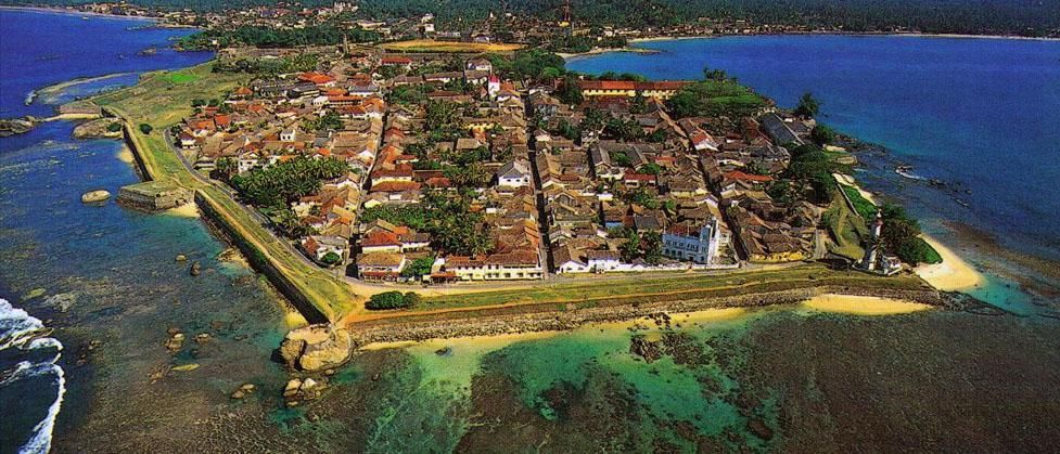 Arial view of Galle Fort