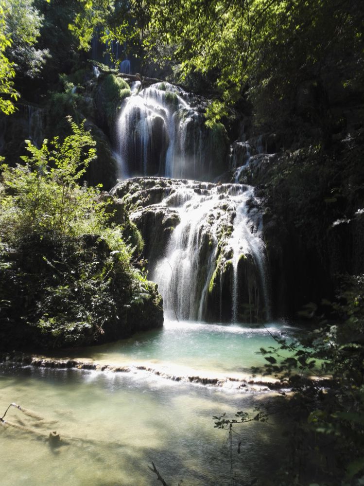 Caption: A photo of Krushuna Waterfalls in Bulgaria captured during the summer. (Local Guides @TsekoV)