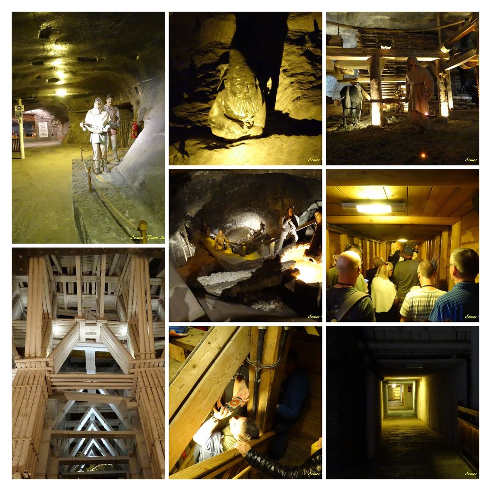 Caption - Stairs - galleries - cavern, on Wieliczka mine - Photos: Local guide @ermest