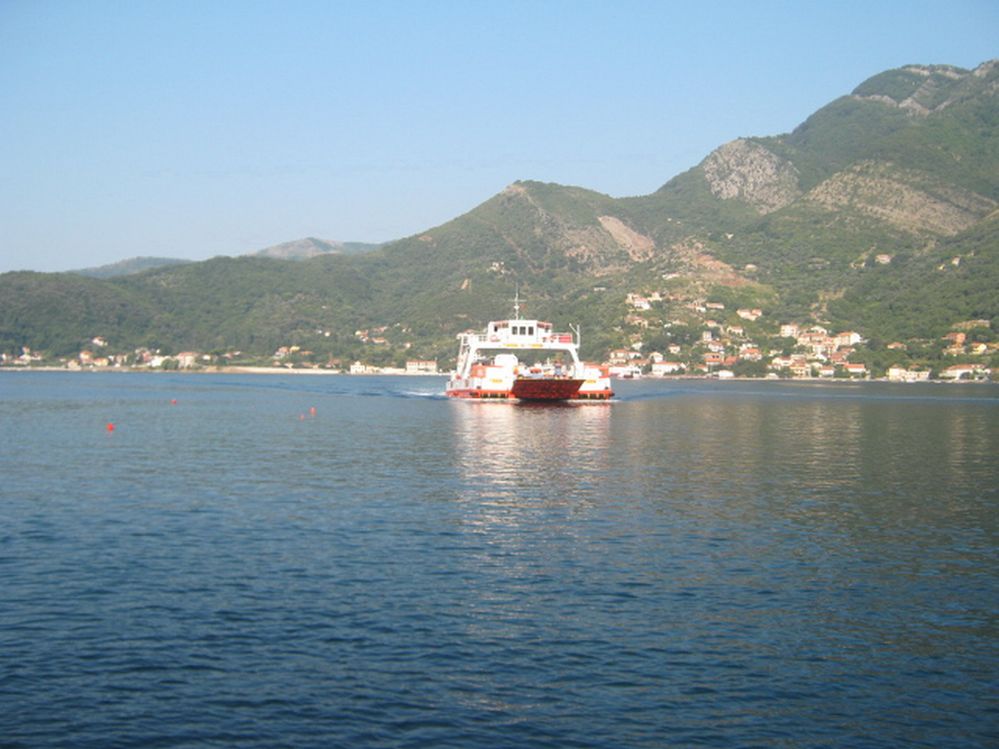 Caption:  A photo of a ferry that we took to cross the Kotor Bay, Montenegro (Local Guide @KatyaL)